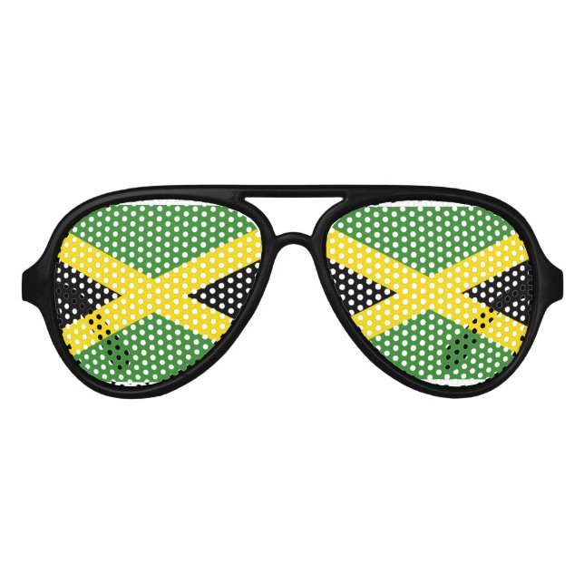 Jamaica Flag Aviator Sunglasses (Front)