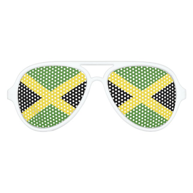 Jamaica Flag Aviator Sunglasses (Front)