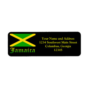 Jamaica Flag, Black, Green and Yellow
