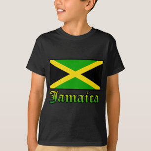 Jamaica Flag, Black, Green and Yellow T-Shirt