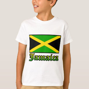 Jamaica Flag, Black, Green and Yellow T-Shirt