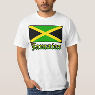 Jamaica Flag, Black, Green and Yellow T-Shirt