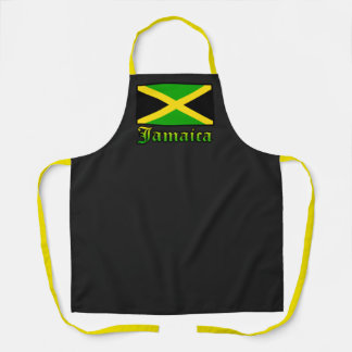 Jamaica Flag Black Green Yellow Jamaican Apron