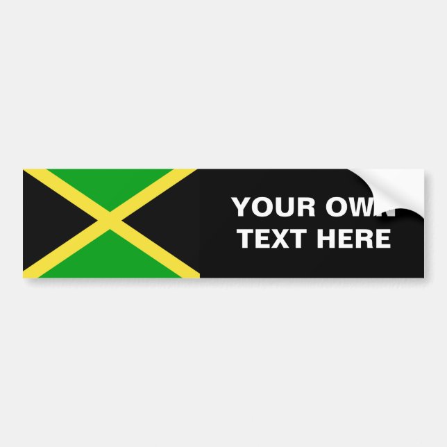 Jamaica Flag Bumper Sticker (Front)