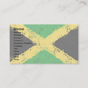 JAMAICA FLAG BUSINESS CARD