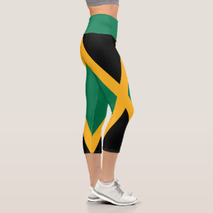 Jamaica Flag Capri Leggings