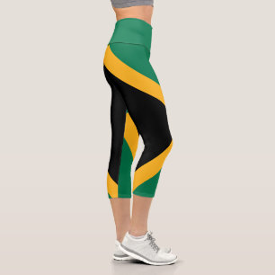 Jamaica Flag Capri Leggings