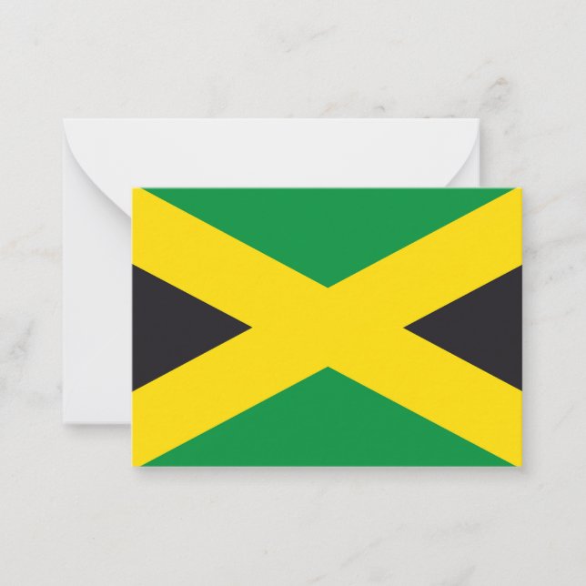 Jamaica flag card (Front)