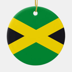 Jamaica flag ceramic tree decoration