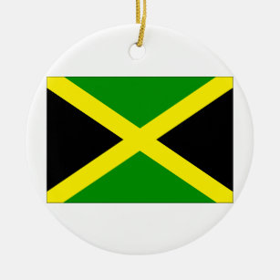 Jamaica Flag Ceramic Tree Decoration
