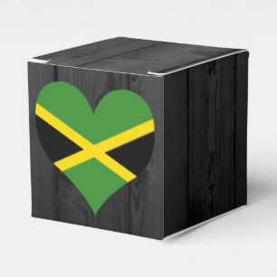 Jamaica flag coloured favour box