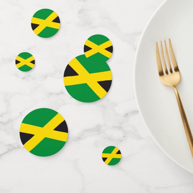 Jamaica flag confetti (Group)