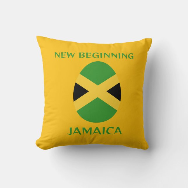 Jamaica flag cushion (Front)