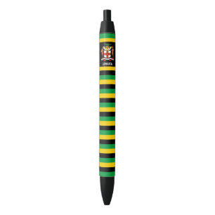 Jamaica Flag Cute Patriotic Black Ink Pen