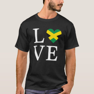 Jamaica Flag Cute Travel Vacation and Caribbean an T-Shirt
