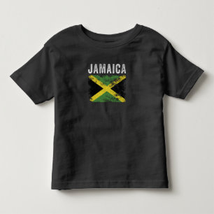 Jamaica Flag Distressed - Jamaican Flag Toddler T-Shirt