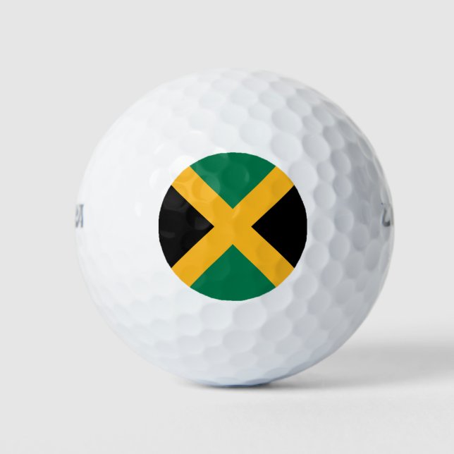 Jamaica Flag Golf Balls (Front)