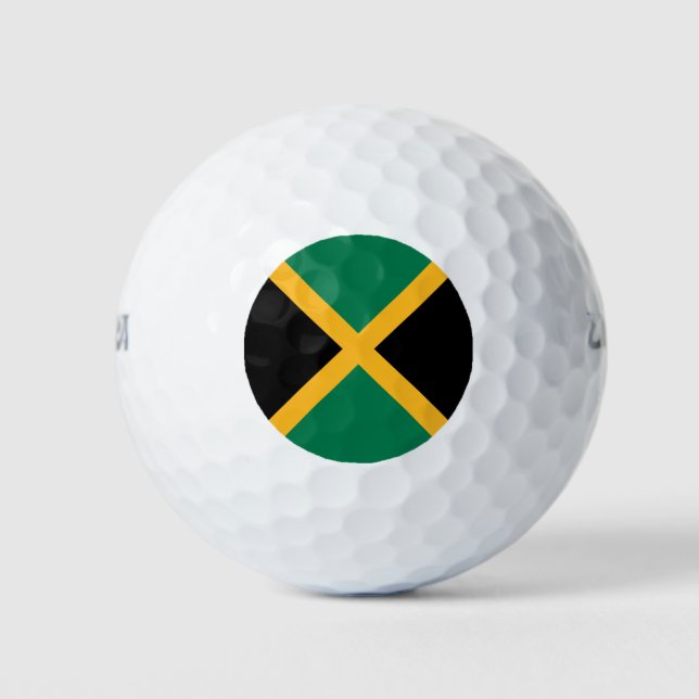 Jamaica Flag Golf Balls (Front)