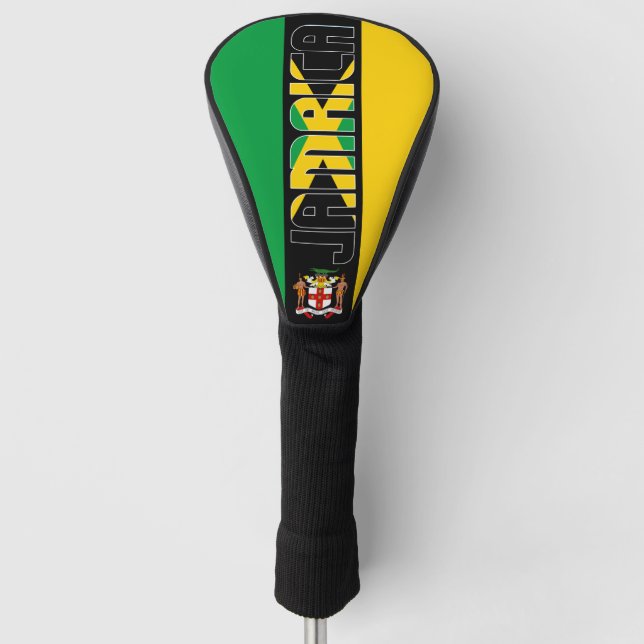 Jamaica Flag Gorgeous Patriotic Golf Head Cover (Front)