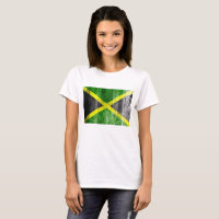 Jamaica Flag Grungy Distressed Board