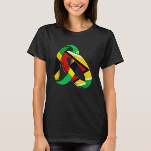 Jamaica Flag Guyana Grown Ring Marriage Wedding T-Shirt