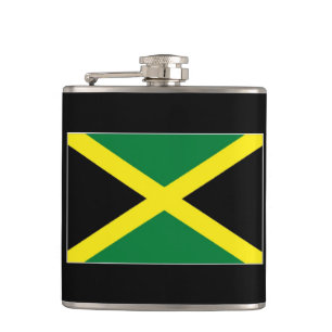 Jamaica Flag Hip Flask