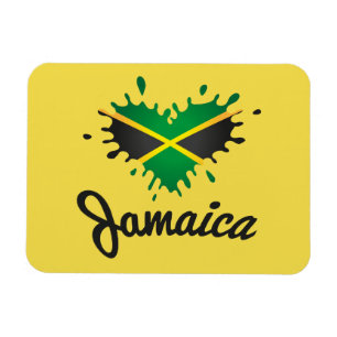 Jamaica Flag Island - Proud Jamaicans - Magnet