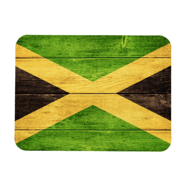 Jamaica Flag Island - Proud Jamaicans - Magnet (Horizontal)