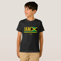 Jamaica Flag ISO Code Alpha 3 Design T-Shirt