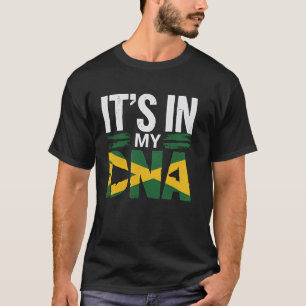 Jamaica Flag It's My DNA Jamaican Roots Pride Heri T-Shirt