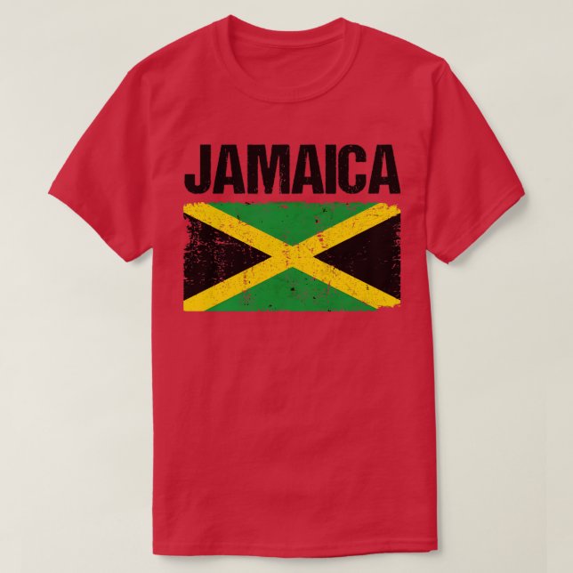 Jamaica Flag Jamaican Pride T-Shirt (Design Front)