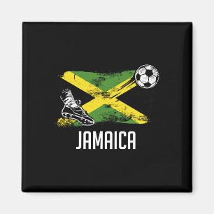 Jamaica Flag Jersey Jamaican Soccer Team Jamaican  Magnet