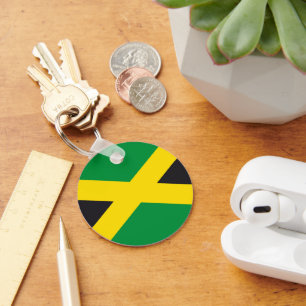 Jamaica flag key ring