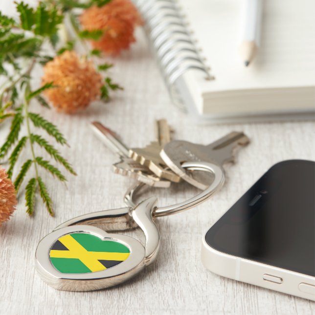 Jamaica flag key ring (Side)