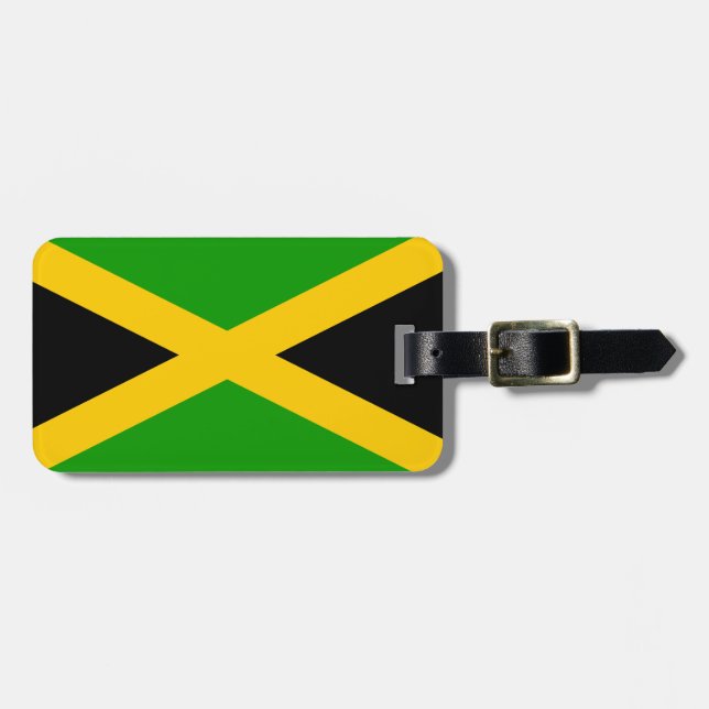 Jamaica Flag Luggage Tag (Front Horizontal)