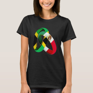 Jamaica Flag Mexico Grown Ring Marriage Wedding T-Shirt