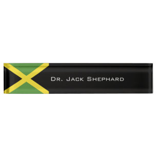 Jamaica Flag Nameplate