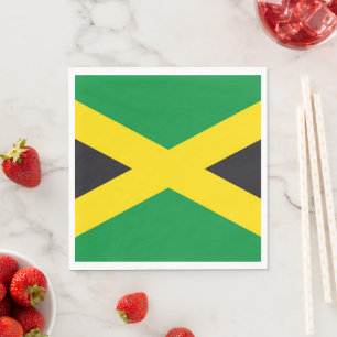 Jamaica flag napkin