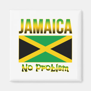 Jamaica Flag No Problem Magnet