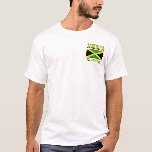 Jamaica Flag No Problem T-Shirt (Front)