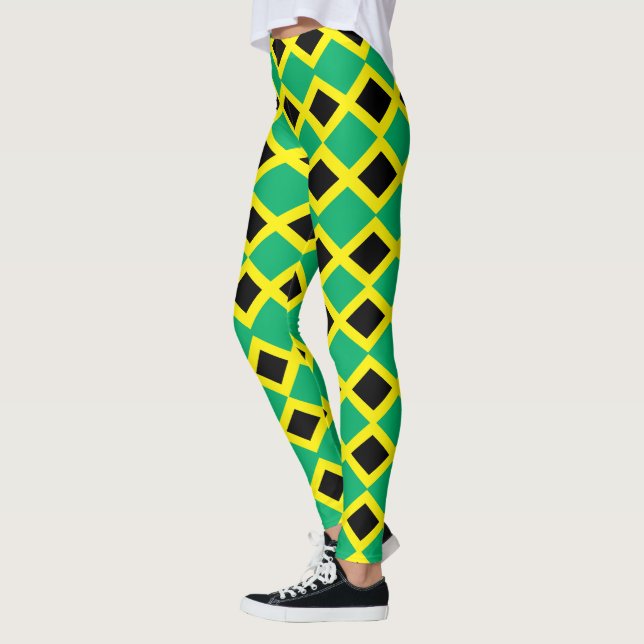 Jamaica flag pattern leggings (Left)