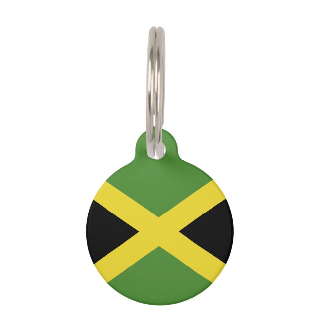 Jamaica Flag Pet Tag (Back)