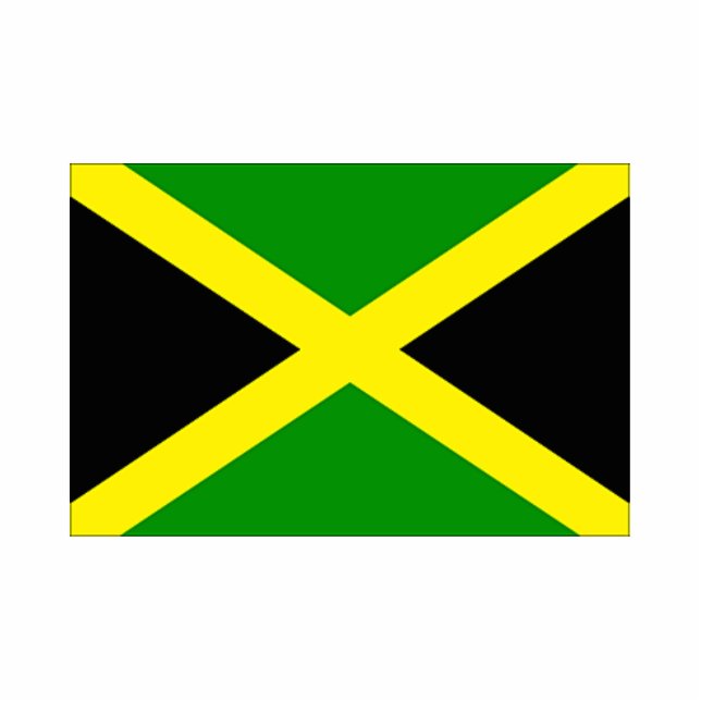 Jamaica Flag Photo cut-out Photo Sculpture Magnet (Front)