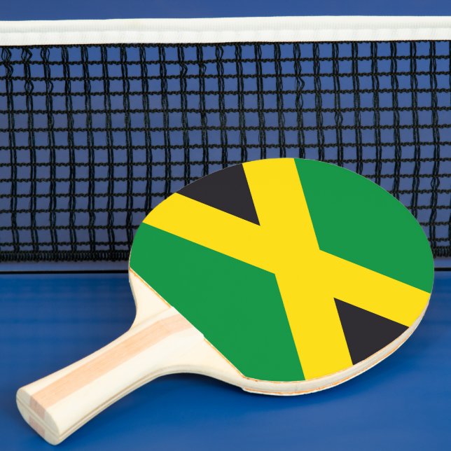 Jamaica flag ping pong paddle (Insitu)