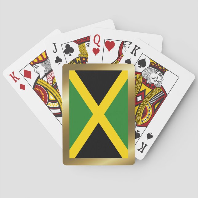 Jamaica Flag Playing Cards (Back)