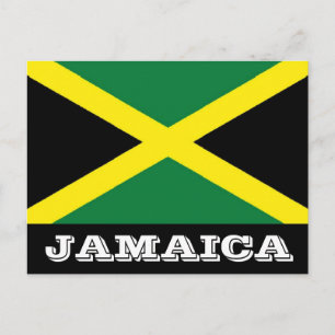 Jamaica flag postcard