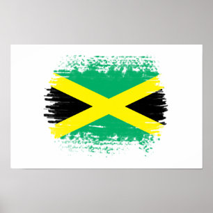 Jamaica flag poster