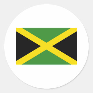 Jamaica Flag Products Classic Round Sticker