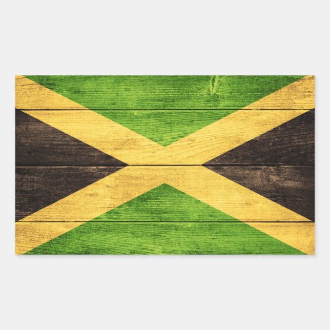 Jamaica Flag - Proud Jamaicans - Rasta Sticker (Front)