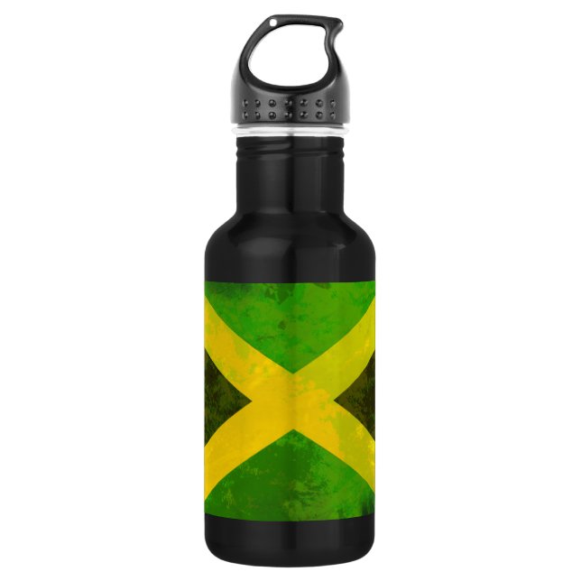 jamaica flag - reggae roots 532 ml water bottle (Front)